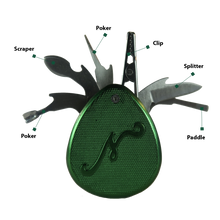 Load image into Gallery viewer, Nuggy Hybrid Smoking Multi-Tool - 6-in-1 Wax Scoop Spoon, Scraper, Clip, Paddle, Knife, and Smoker's Pick/Poker - Perfect Gifts for Smokers