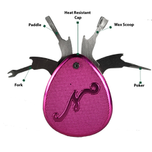 Load image into Gallery viewer, Nuggy Lift Smoking Multi-Tool - 5-in-1 Wax Sculptor Tools, Wax Scoop Spoon, Scraper Paddle, Fork, Smoker's Pick/Poker, and Cover/Cap - Perfect Gifts for Smokers