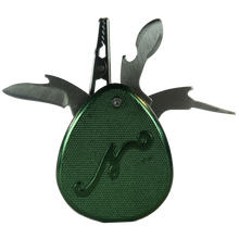 Load image into Gallery viewer, Nuggy Slim Portable Smoking Multi-Tool - 5-in-1 Knife/Splitter, Clip, Scraper, Pick/Poker - Best Portable Smoking Accessory for Flower
